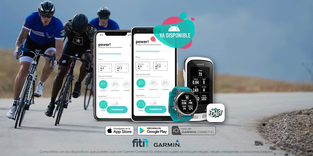 FitifPower's tweet photo. 🚴‍♂️#ciclista, el potenciómetro (y ciclocomputador) para #ciclismo Fitif Power! en forma de #aplicación para #Android 📲 https://t.co/dGvUIaMS9u - ya es compatible con dispositivos #garmin #strava y #TrainingPeaks 🔥🔥🔥 https://t.co/8XSULob7kd