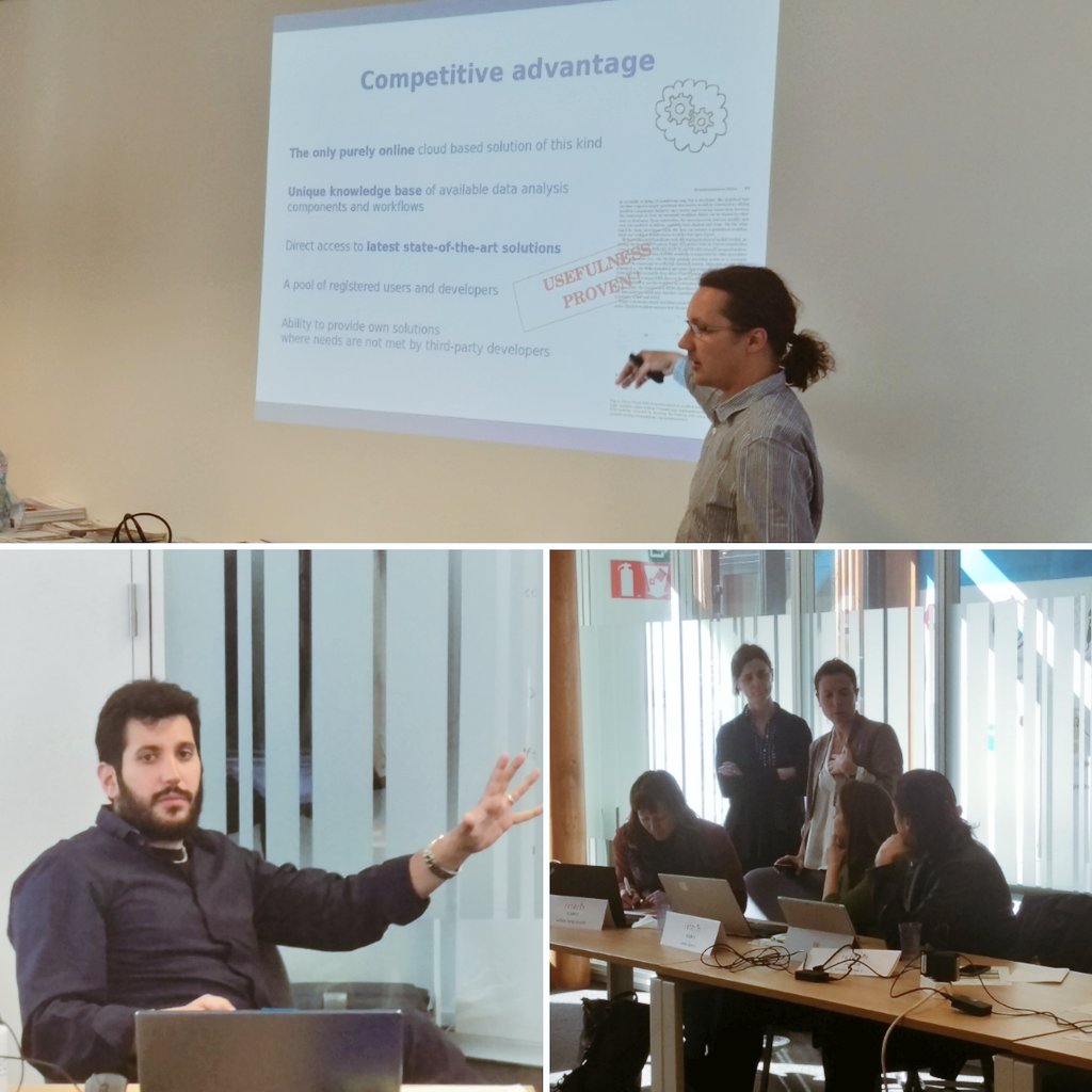 Fet2Rin's tweet photo. To wrap up today's #FET2RINworkshop the #FETprojects have the opportunity to already practice their pitches and get #feedback from #trainer @DarioMazzella before the 2nd #FET2RINworkshop tomorrow. #CFWeb #GreenFlash #practiceiskey #pitching #innovation https://t.co/3U5uTg8RUo
