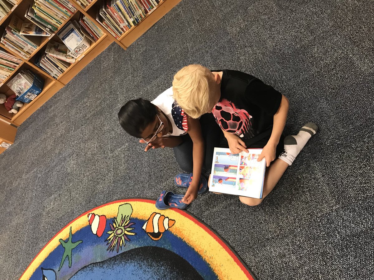 ReadingWithBird's tweet photo. Reading buddies in the LMC today using @EpicKidsBooks! @OTEregier @OTEdittemore @bvlibraries @bvschools #oteconnect https://t.co/wwXM7lXPRd