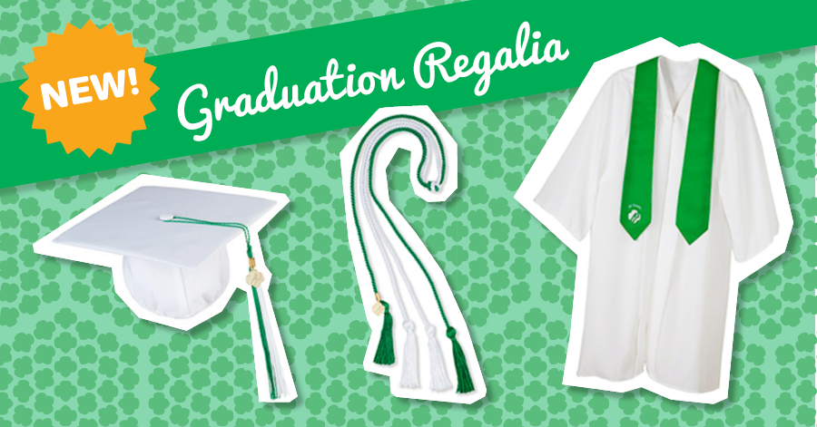 GirlScoutsEPenn's tweet photo. We've got you covered for #GraduationTasselDay! Stop by one of our Girl Scout shops and pick up Girl Scout regalia to complete your graduation look. https://t.co/Bil7xS2fPT
