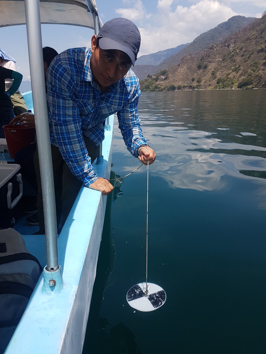 lisa_borre's tweet photo. Let the #SecchiDipIn2018 begin! Many thx to Estuardo Bocel for submitting his first @SecchiDipIn observations for two locations on Lake Atitlán, Guatemala using the #LakeObserverApp. He has been monitoring #waterquality in this deep lake for the past 5 yrs. https://t.co/YtM2ddVxcr