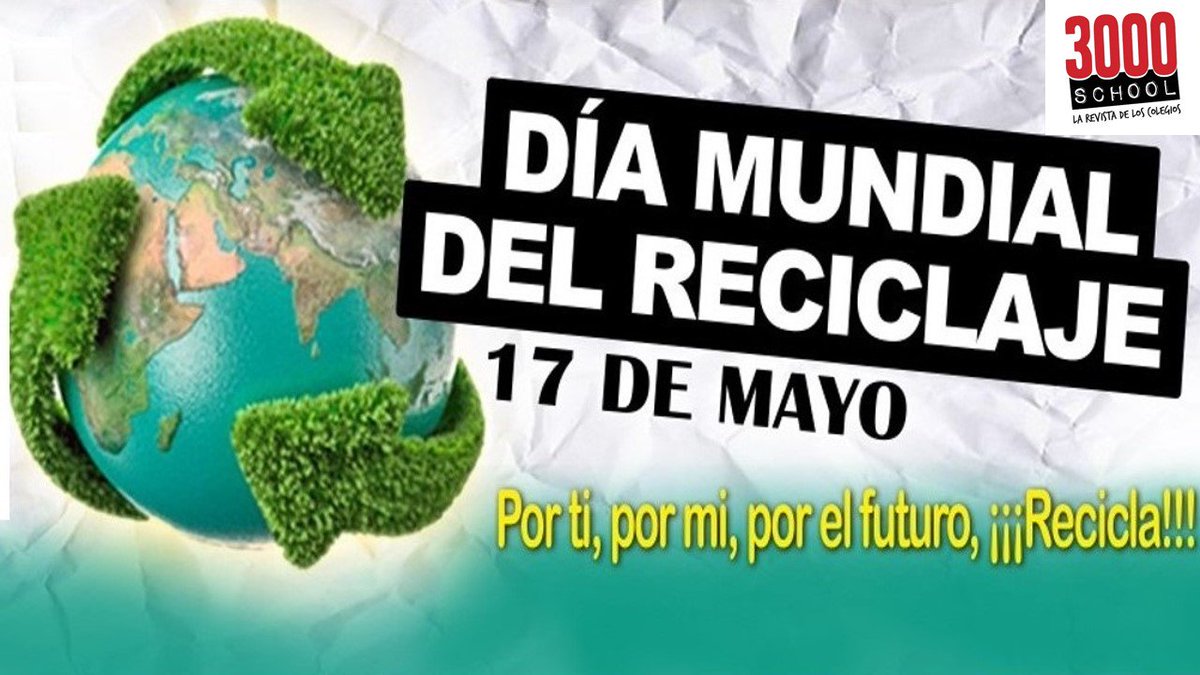 3000School's tweet photo. "Si el planeta te importa y lo quieres ver más limpio y sin contaminación, RECICLA!" #reciclaje #ecologia #medioambiente @planbelow @corpeguayas @colamericanogye @Colegio_CENU @uejavierEC @copol_ec @uebdelta @InterAmericanEc @IPAC_edu @lamoderna_ec @LogosAcademyEc @Liceo_LosAndes https://t.co/HxXbrDyCBv