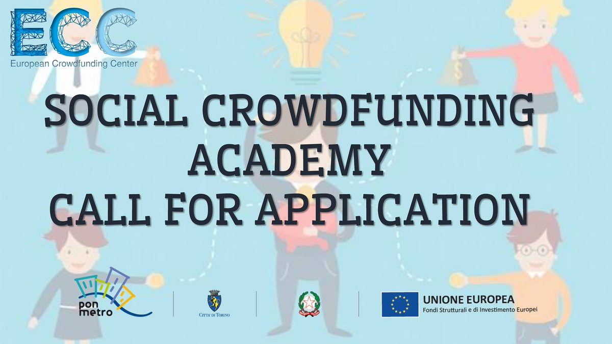 #SocialCrowdfundingAcademy 
Sei un soggetto #nonprofit?
Da oggi  - fino al 29/5 - puoi candidarti alla #call <a href="/twitorino/">Città di Torino</a> #PonMetro e scoprire come finanziare con successo un progetto #socinn attraverso il #crowdfunding! 

‼️ Call e form di candidatura: euro-cc.eu