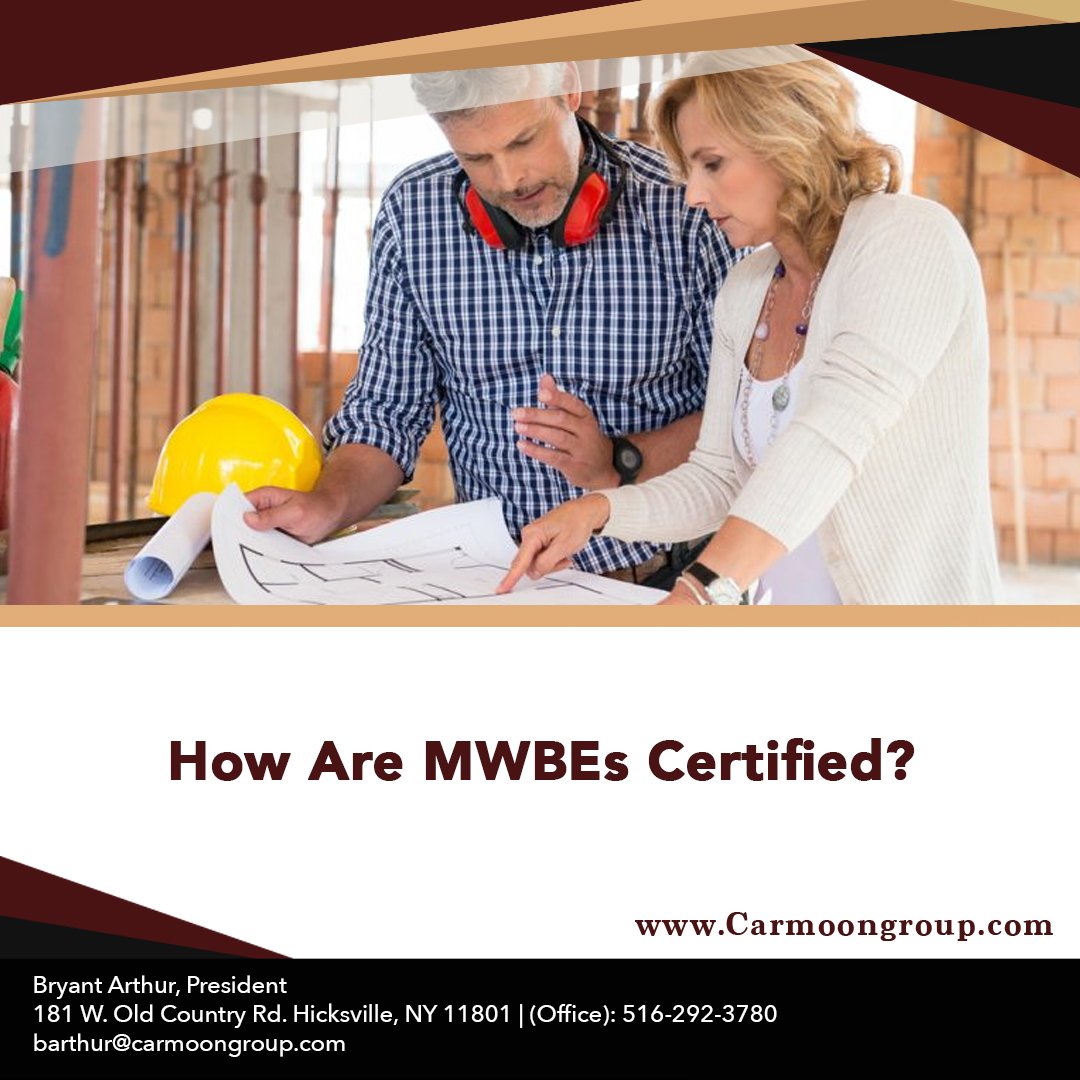 CarmoonGroup's tweet photo. Minority and women-owned businesse enterprises (MWBEs) in the United States may qualify for a number of federal and state programs that ensure equal acess to contracting, subcontracting and other construction industry jobs.#mwbe#business #nyc Learn more at https://t.co/lXzFIOTNIL https://t.co/JGqFyoFBTC