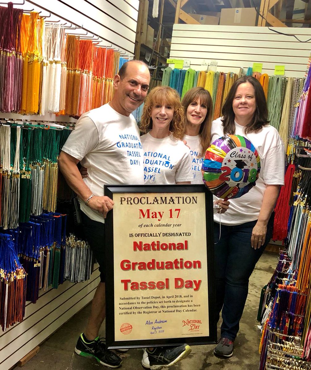 TasselDepot's tweet photo. Celebrating #GraduationTasselDay at the headquarters of all things tassel! https://t.co/o8enTbJIqm