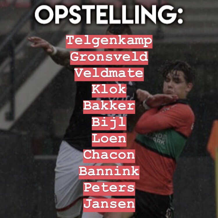📋 | Opstelling FC Emmen #emmspa