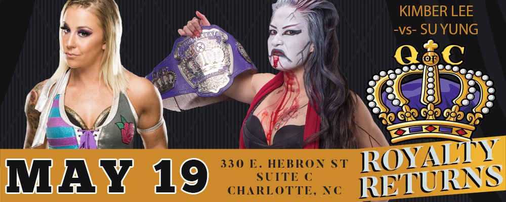 queensofcombat's tweet photo. Will we be crowning the #NextQueen, @Kimber_Lee90 ,at "Royalty Returns"?
Does she have what it takes to dethrone the #UndeadQueen, @realsuyung?
Find out the answer to this and many other questions this Saturday!
Tickets still available at https://t.co/kaO9KLNxHe
#QOC https://t.co/zGf6NW51hM