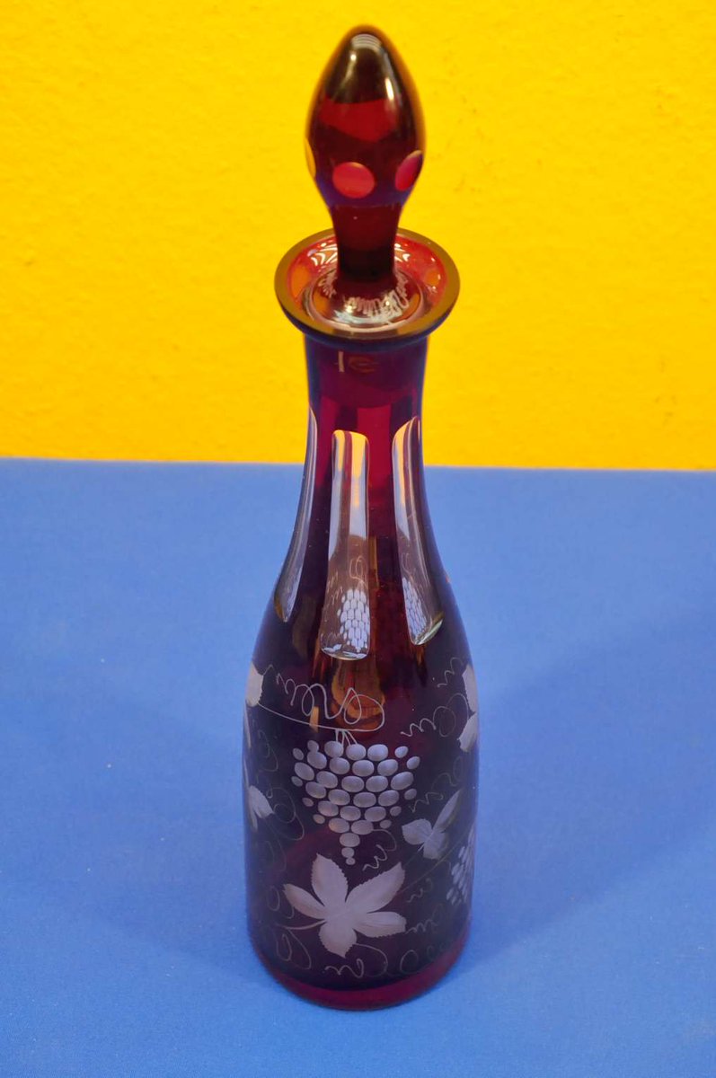 KuSeRaBerlin's tweet photo. #ForSale #vintageshop #collectables #glass #wine #decanter #carafe #Karaffe #KuSeRa
#Egermann - glass wine decanter - #Bohemia with wine leaves and #grapes cut and glass stopper - around #1920s - #1930s - interested? then click here 👉 👉 👉 https://t.co/xQNLfaIqUg… 👈 👈 https://t.co/9hzf5Txztw
