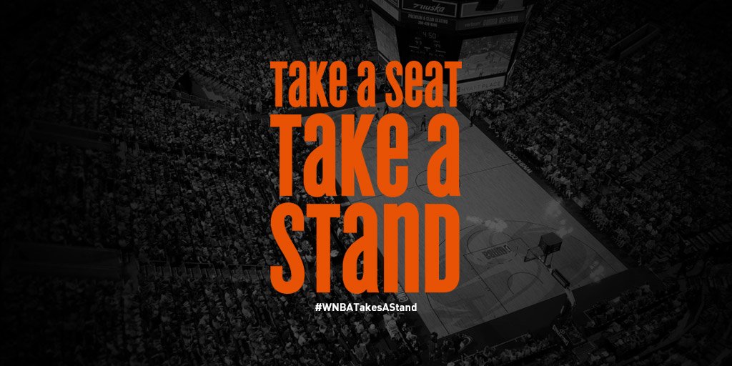 For each ticket purchased, the @WNBA will donate $5 to one of six organizations of the fans’ choosing. Stand with... 👧🏽 @MENTORnational 👧🏻 @BeBrightPink 👧🏿 @GLSEN 👧🏾 @PPFA 👧🏼 @ItsOnUs 👧🏽 @USOWomen WNBA.com/TakeAStand | #WNBATakesAStand