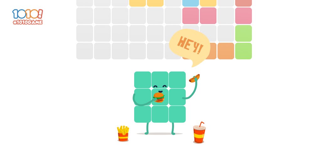 1010Game's tweet image. #1010Tips: Don&apos;t forget to leave an open space for 3x3 squares.✌️