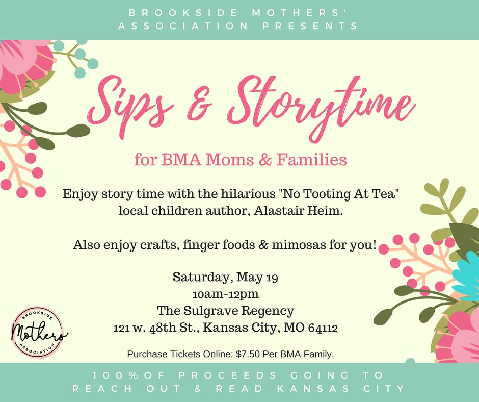 RORKC's tweet image. Don't forget! Sips &amp;amp; Storytime is this Saturday, May 19 from 10am-12pm on the Plaza!

Everyone is welcome to join this awesome Brookside Mothers' Association organized event.
 
Buy your $10 family ticket here:
bit.ly/sipsandstoryti…

#KC #KCMO #PlazaKC #Alastairheim #RORKC