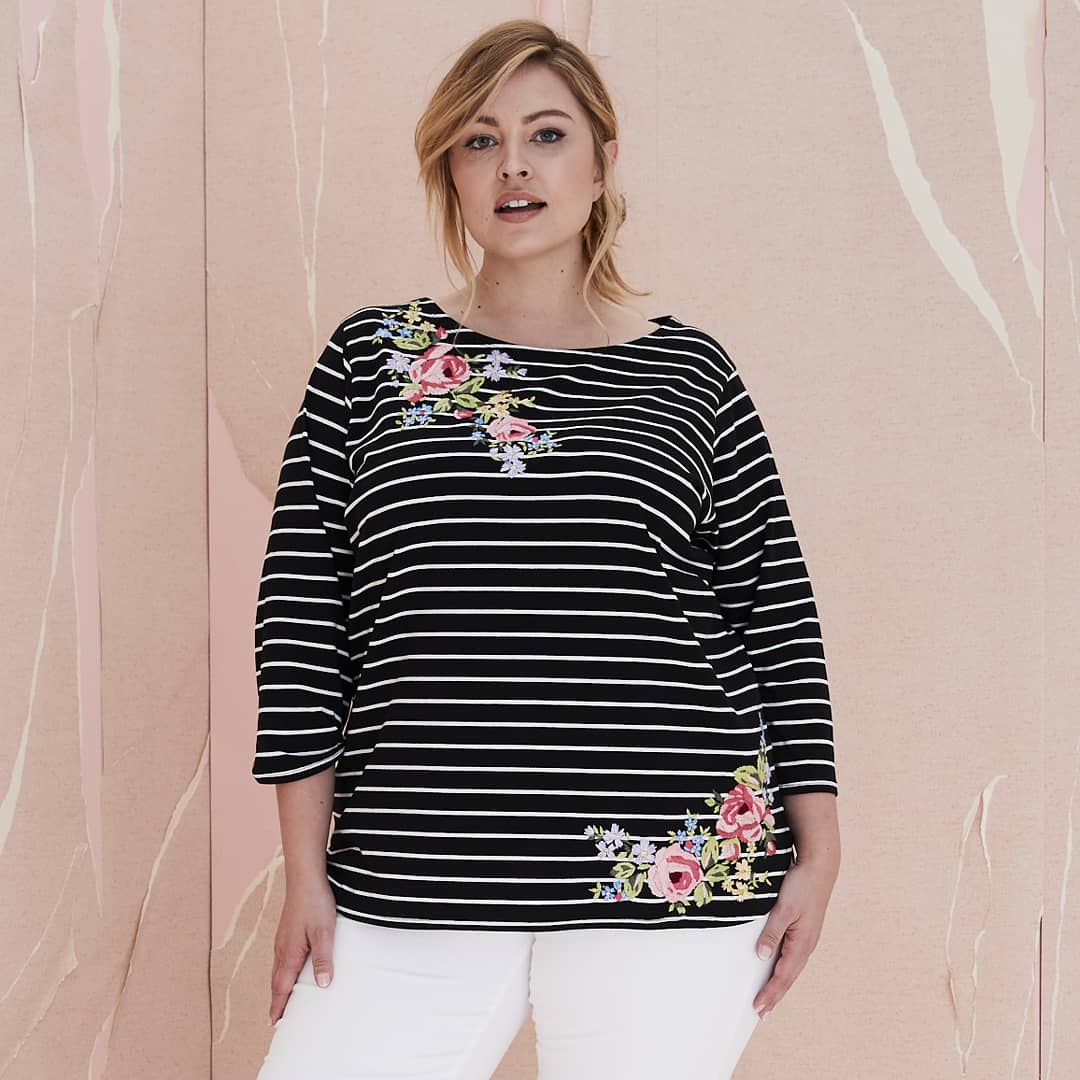 ToniPlus14_22's tweet photo. The embroidery on all of our toni t. Tees have been done by hand, which eliminates the need for scratchy backings often found inside machine embroidered garments. Take a look inside this tee and you will see the detailed care that has been taken with the hand embroidery. https://t.co/lOICEj9vdq
