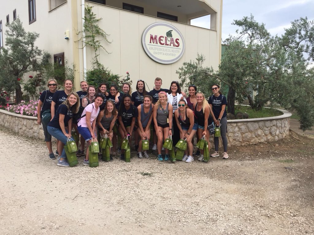 vptalbot5's tweet photo. Visit to olive oil farm with students of @QueensUniv in Greece for study abroad to learn about role in Mediterranean diet and lifestyle! #JBIP2018 #StudyAbroad https://t.co/OgQE79aDwF
