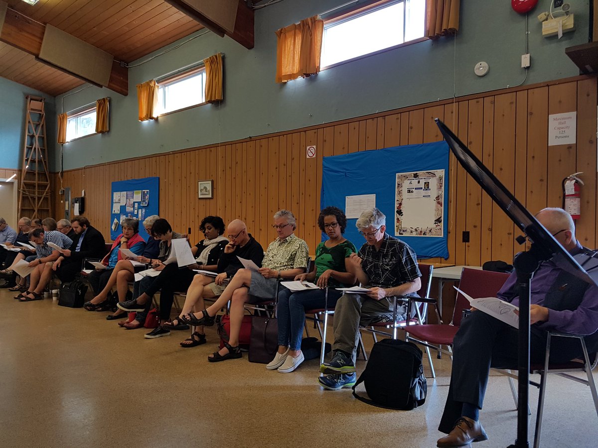 BCAnglican's tweet photo. The last session in our #BCAnglican #IslandsAndInlets #ClergyConference is the delight of our Communications Animator bringing a new Diocesan Social Media policy to our attention. We are taking notes...
#FaithInFoundation #FaithInFormation https://t.co/9f4aGjJ8bo