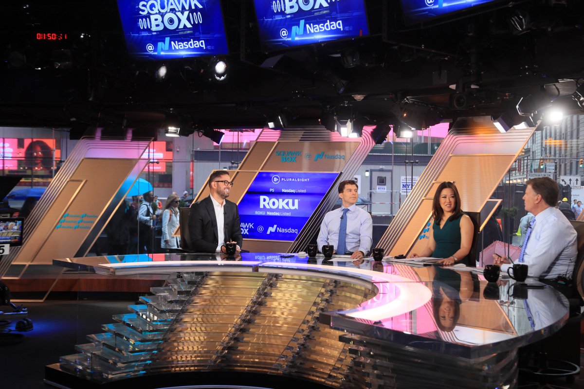 skonnard's tweet image. Great chatting with the @SquawkCNBC crew this morning and sharing our vision for closing the tech skills gap. #PluralsightIPO $PS