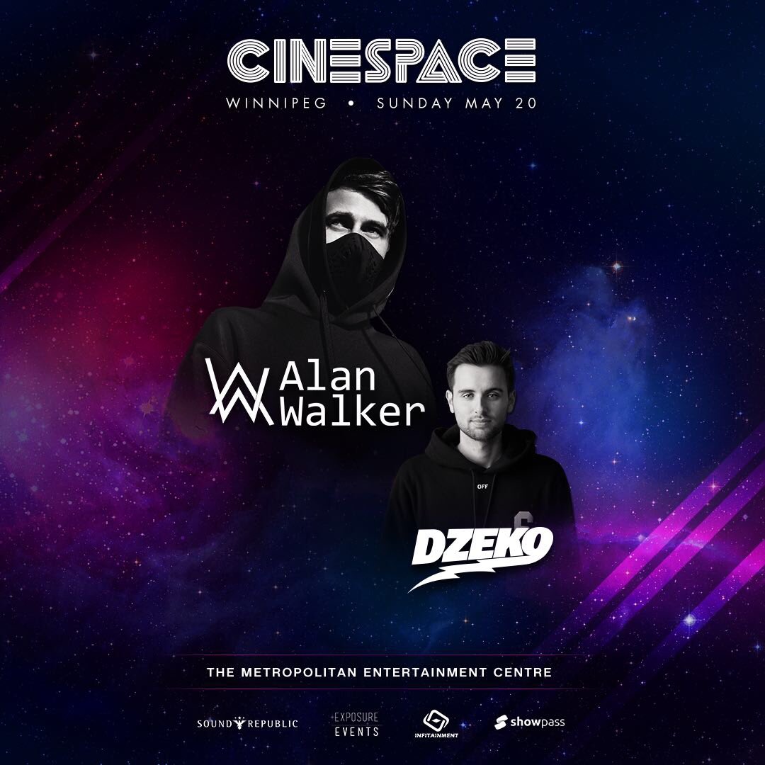 RT for your chance to win 2 VIP tickets to CINESPACE ft <a href="/IAmAlanWalker/">Alan Walker</a> &amp; <a href="/Dzekomusic/">DZEKO</a> this Sunday at The Met!