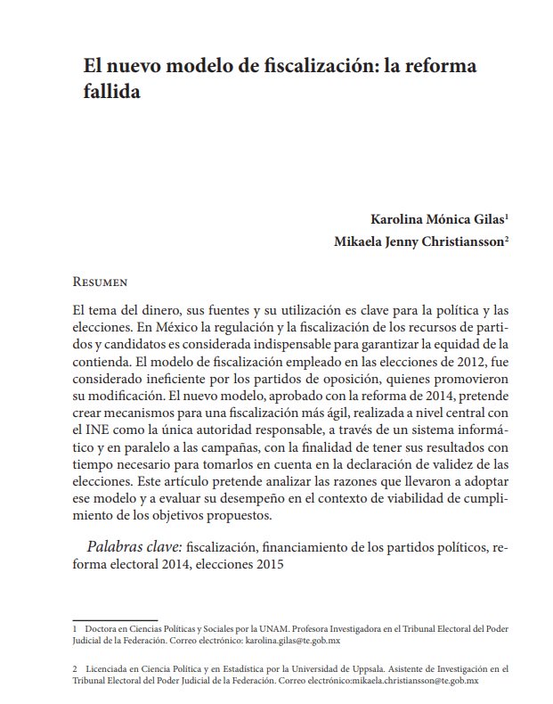 Revista_MEE's tweet photo. #RMEEmorando | El modelo de fiscalización fue puesto a examen, a través de los objetivos que motivaron la reforma de 2014, por @KarolinaGilas y Mikaela Jenny Christiansson en "El nuevo modelo de fiscalización: la reforma fallida".
Disponible en https://t.co/SXu9TRhRs3. https://t.co/GO9sVcvxPa