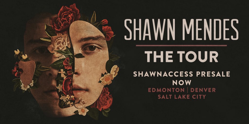 ShawnAccess's tweet photo. ShawnAccess presale for #ShawnMendesTheTour is now for Mountain time cities! https://t.co/kydnQesN8d https://t.co/fX8h6zXrtp