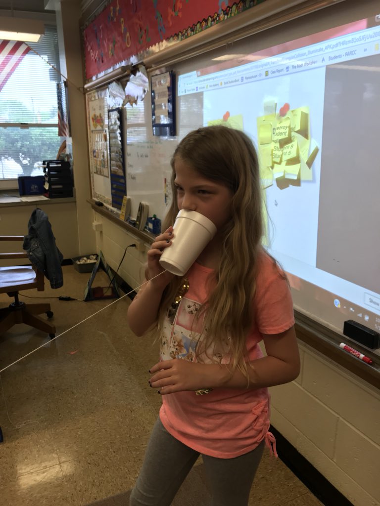 MrsAirdo's tweet photo. Having fun playing “Telephone” to learn about energy transfer of sound! #D84OnTrack @D84North https://t.co/cZJD2deOrm