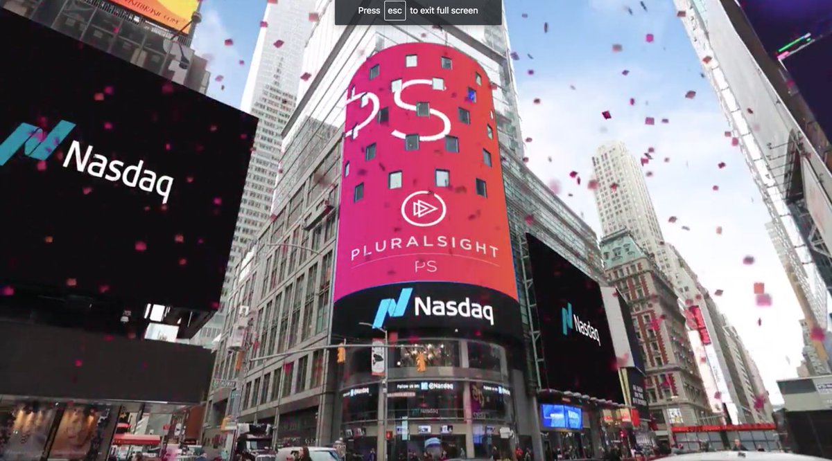 John_Papa's tweet image. Congratulations to the @pluralsight community for the #PluralsightIPO on the @Nasdaq !

Great product for Pluralsight IQ too!