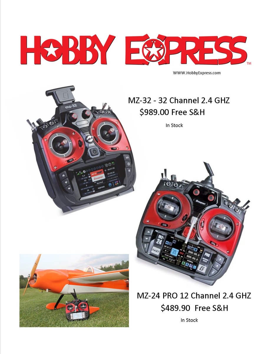 Are you looking for a new radio?  Hobby Express is carrying the Graupner line of radios.