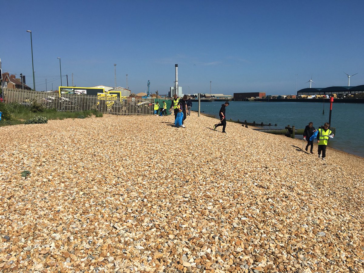 1169 pieces of litter cleared from Kingston Beach #Shoreham by Y9 this afternoon! Along with some washed up sea creatures! #volunteering #johnmuiraward @DofEWestSussex #plasticfreesea #Plasticoceans @adurandworthing