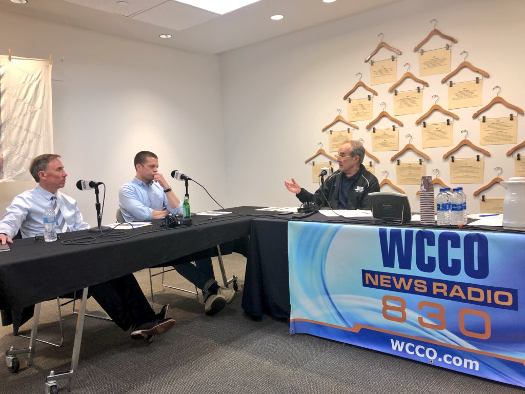 ExploreMN_PR's tweet photo. .@exploreminn tourism director @johnfedman &amp; @ericdayton talk tourism &amp; weather impact in Minnesota with @wccoradio’s @JohnHinesMN. #OnlyinMN #WCCOweather https://t.co/BXlXXDI8kY