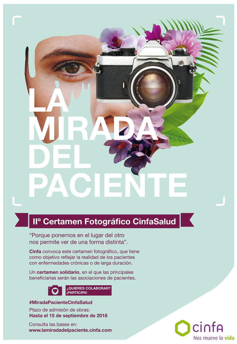 CinfaSalud's tweet photo. El año pasado, los ganadores de #MiradaPacienteCinfaSalud, Sonia Carrasco (@ADEMNA_Navarra) y Antonio Arias (#ADEMM), nos brindaron una nueva mirada sobre la esclerosis múltiple. ¡Muéstranos la tuya! https://t.co/t3bVrlk2RF https://t.co/LKeCZjsDj9