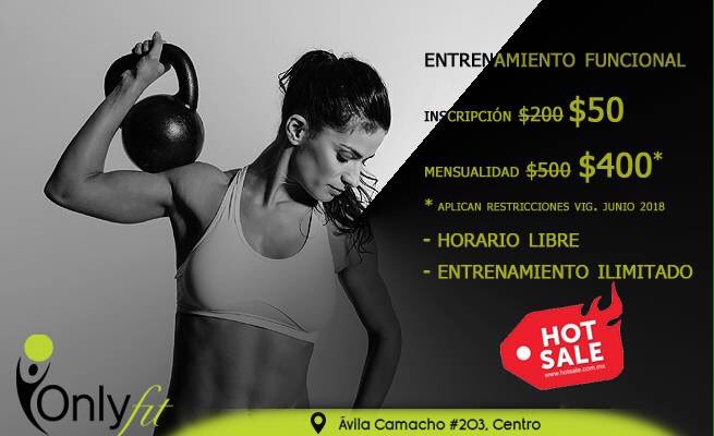 only_fit's tweet photo. 🔥 El #HotSale 🔥 llegó a Only Fit. Aprovecha nuestra promoción #EntrenamientoFuncional. Vive la Experiencia.

¡Del 16 de mayo al 30 de junio! 
*Aplican restricciones. https://t.co/YG113kqrOs