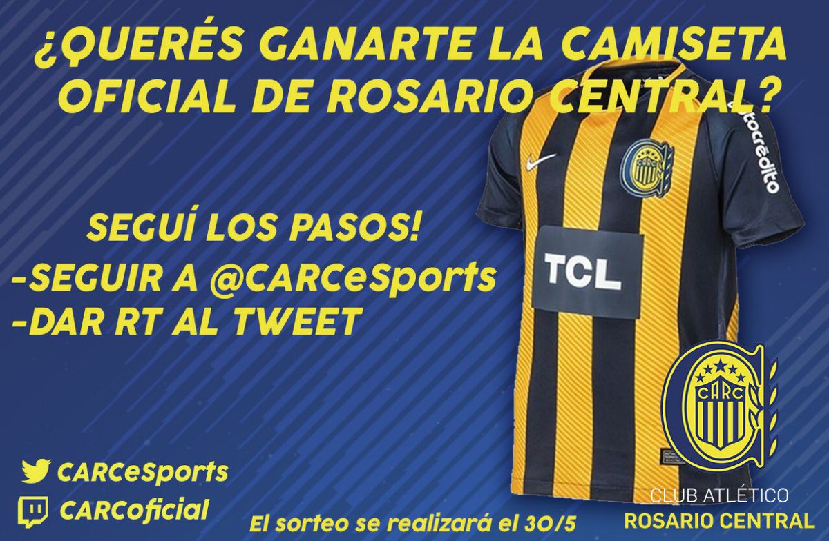 CARCeSports's tweet image. | #Sorteo | ¿ Querés ganarte la camiseta oficial de @CARCoficial ?
Seguí los pasos y participá 🇺🇦.

Fecha del sorteo: 30/5.