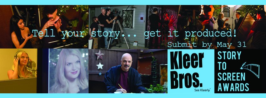 KirkRyde's tweet photo. Hey there's still time to submit to my @KleerBros #StoryToScreen Award and a chance to win $25K for production of your script. Submit a project to @ActionOnFilm and get FREE submission to StoryToScreen! Visit https://t.co/t6ZlNfMyLa #screenwriting #filmfestival #writer #writing https://t.co/pZOfBu5bWS