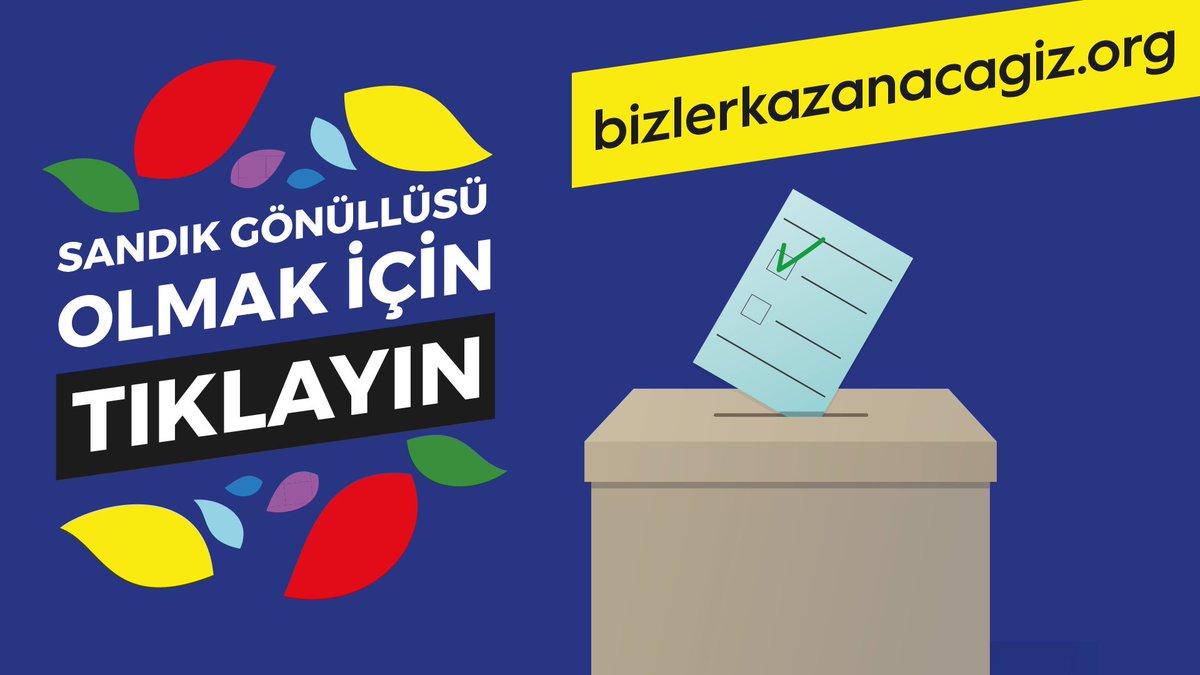Oyumuza ve irademize sahip çıkmak için bizlerkazanacagiz.org sitemize başvurun, sandık görevlisi olun, hep birlikte kazanalım. #SenleDeğişir