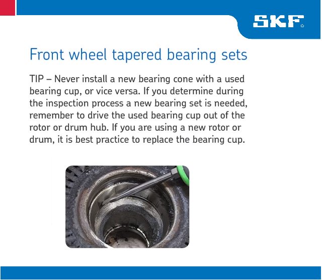 SKFPartsInfo's tweet image. #FrontWheel #TaperedBearing #AutomotiveTechTip