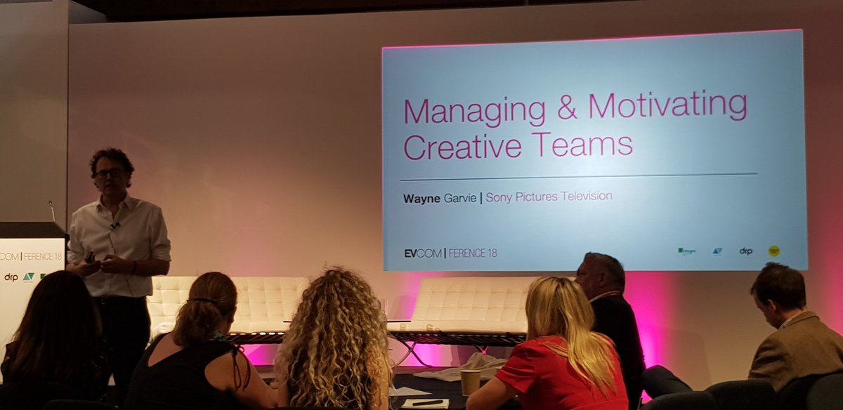T11XKS's tweet photo. Managing &amp; Motivating creative teams. Wayne Garvie @garvie1 #empowering #creativity 
#makeachange 
#EVCOMference18 https://t.co/W8ct0wcezY