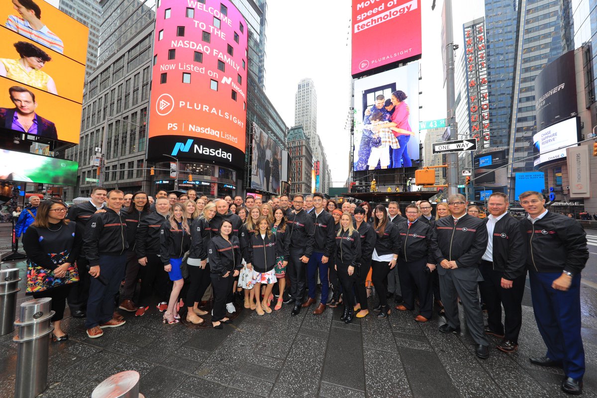 skonnard's tweet image. Proud to be celebrating this moment with the entire @Pluralsight team. Your hard work and commitment made today possible! Thank you! #PluralsightIPO $PS