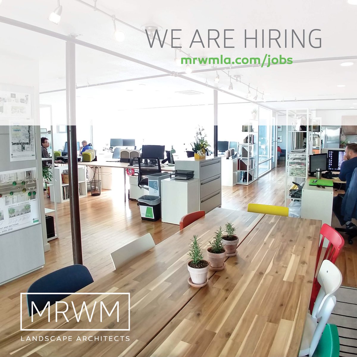 MRWM is looking to fill an entry level designer position, and a 3-10 year LA position. Check the website for info!