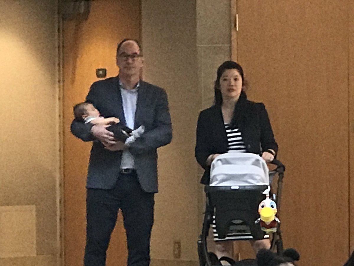 Future #changemaker, Ethan, with his mom Josie Fung director of <a href="/RotmanIThink/">I-Think Redirect</a>, and <a href="/RogerLMartin/">Roger L. Martin</a> at today's #CrosswalkChallenge. The inspiring event showcased students' ideas for keeping pedestrians safe. <a href="/AshokaCanada/">Ashoka Canada</a> <a href="/Ashoka/">Ashoka</a>