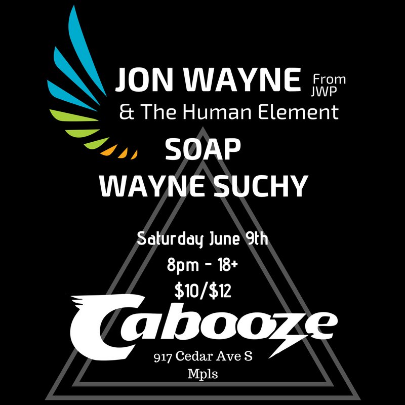 *SHOW ANNOUNCEMENT* Back home <a href="/caboozempls/">The Cabooze</a> on SAT JUNE 9 w/ <a href="/JonWayneTweets/">Jon Wayne & The Pain</a> &amp; The Human Element!  Show info/RSVP: facebook.com/events/8959360… Gonna be a #hotsummernight at the 'booze! #MPLS #minneapolis #TwinCities #livemusic #thecabooze #rocknroll #danceparty #donotmissshow