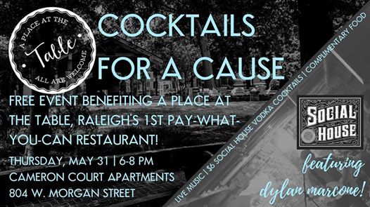 SOCIAL HOUSE Vodka (@yoursocialhouse) on Twitter photo RSVP: <a href="/camcourtapts/">Cameron Court</a> is hosting #CocktailsforaCause on Thursday, May 31 to benefit <a href="/tableraleigh/">A Place At The Table</a> ! Enjoy $6 #socialhousevodka #cocktails and food compliments of A Place at the Table! buff.ly/2wMT2bn #Raleigh #RaleighNC <a href="/FoodBankCENC/">Food Bank of Central & Eastern North Carolina</a> <a href="/919BlogNC/">Y’all</a> <a href="/919Magazine/">919Magazine</a> @RalNightlife RSVP: <a href="/camcourtapts/">Cameron Court</a> is hosting #CocktailsforaCause on Thursday, May 31 to benefit <a href="/tableraleigh/">A Place At The Table</a> ! Enjoy $6 #socialhousevodka #cocktails and food compliments of A Place at the Table! buff.ly/2wMT2bn #Raleigh #RaleighNC <a href="/FoodBankCENC/">Food Bank of Central & Eastern North Carolina</a> <a href="/919BlogNC/">Y’all</a> <a href="/919Magazine/">919Magazine</a> @RalNightlife