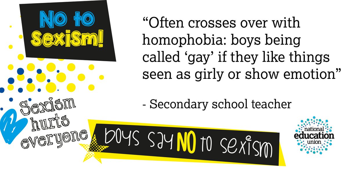 NEUnion's tweet photo. Sexism hurts everyone. #IDAHOBIT https://t.co/uobjV0ZTRt https://t.co/eUtHDnRGcP