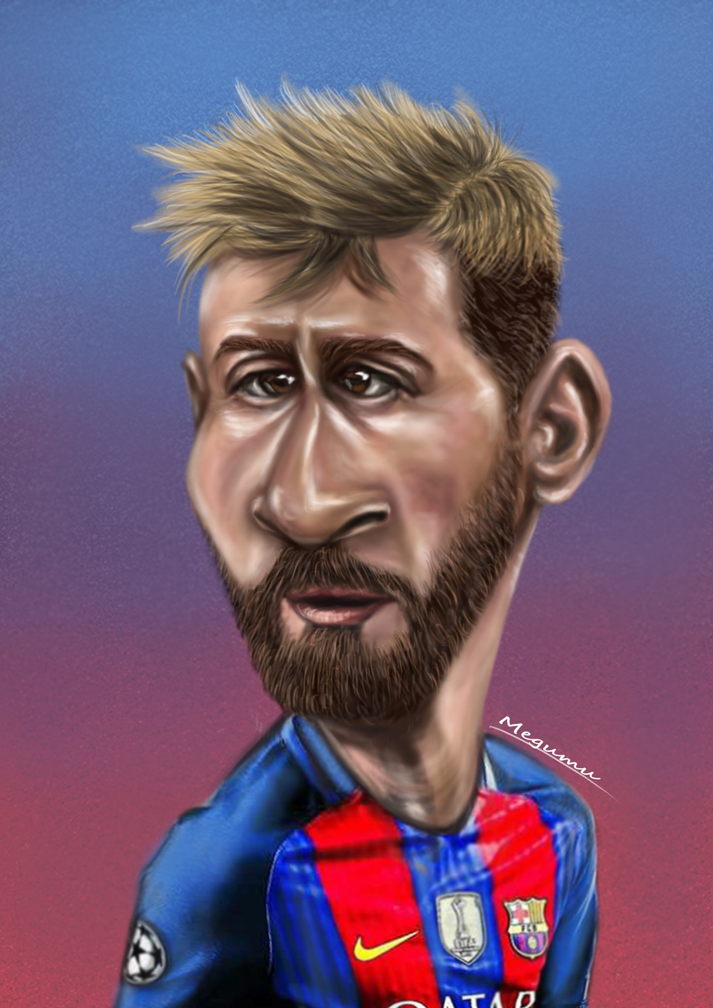 Megumu Lionelmessi Messi リオネルメッシ メッシ Soccer Football Caricature Illustration カリカチュア イラスト デザイン Desgin Digitalart Digitalpainting Cartoon Doodle 似顔絵 T Co Cc5j5kwjzn Twitter