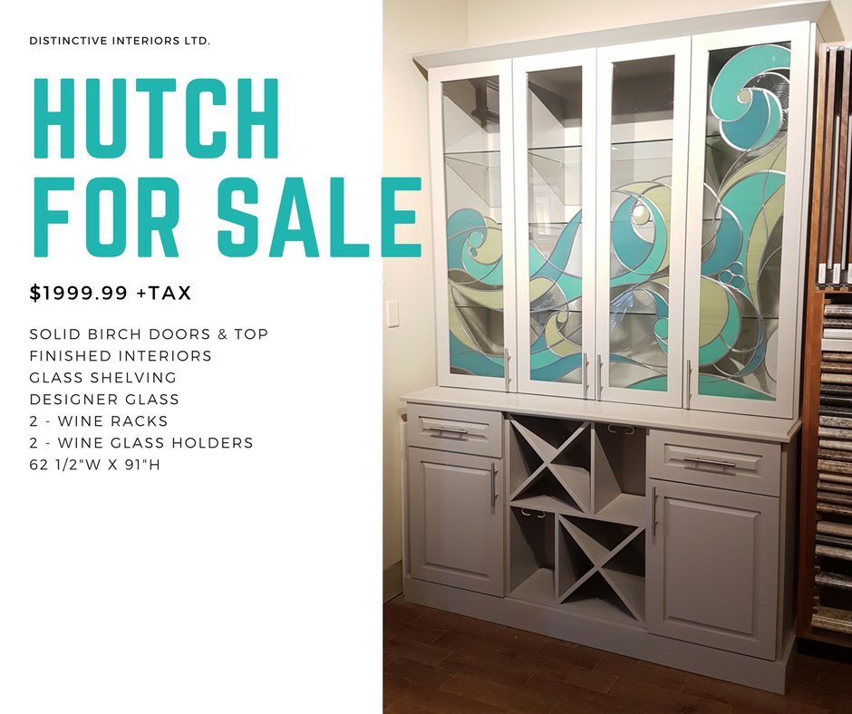Great deal on our display hutch #prettythings #perfectinyourdiningroom #roomforwine #customcabinet