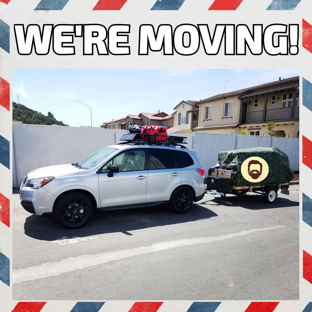 That's right! Making like a tree and leaf-ing CA and heading to the Promised Land of Idaho. Orders placed from 5.20.18 to 5.30.18 will be shipped 6.1.18. Use discount code "THELANDOFMILKANDHONEY" for free shipping, anywhere in the world! #beardfellows #BFTC