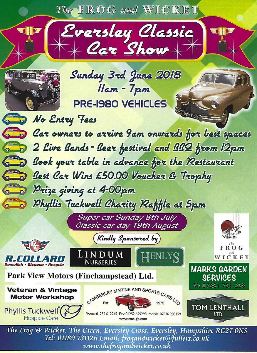 Its that time again #ClassicCars #ClassicCarShow #Eversley #Hampshire <a href="/CollardRob/">Rob Collard</a> <a href="/FrogAndWicket/">Frog And Wicket</a>