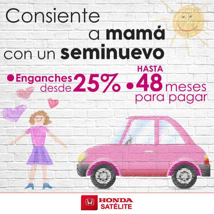 HondaSateliteMX's tweet photo. Consiente a Mamá con un Seminuevo 🌼 https://t.co/9yhHnTiRow https://t.co/UHchp76YNs