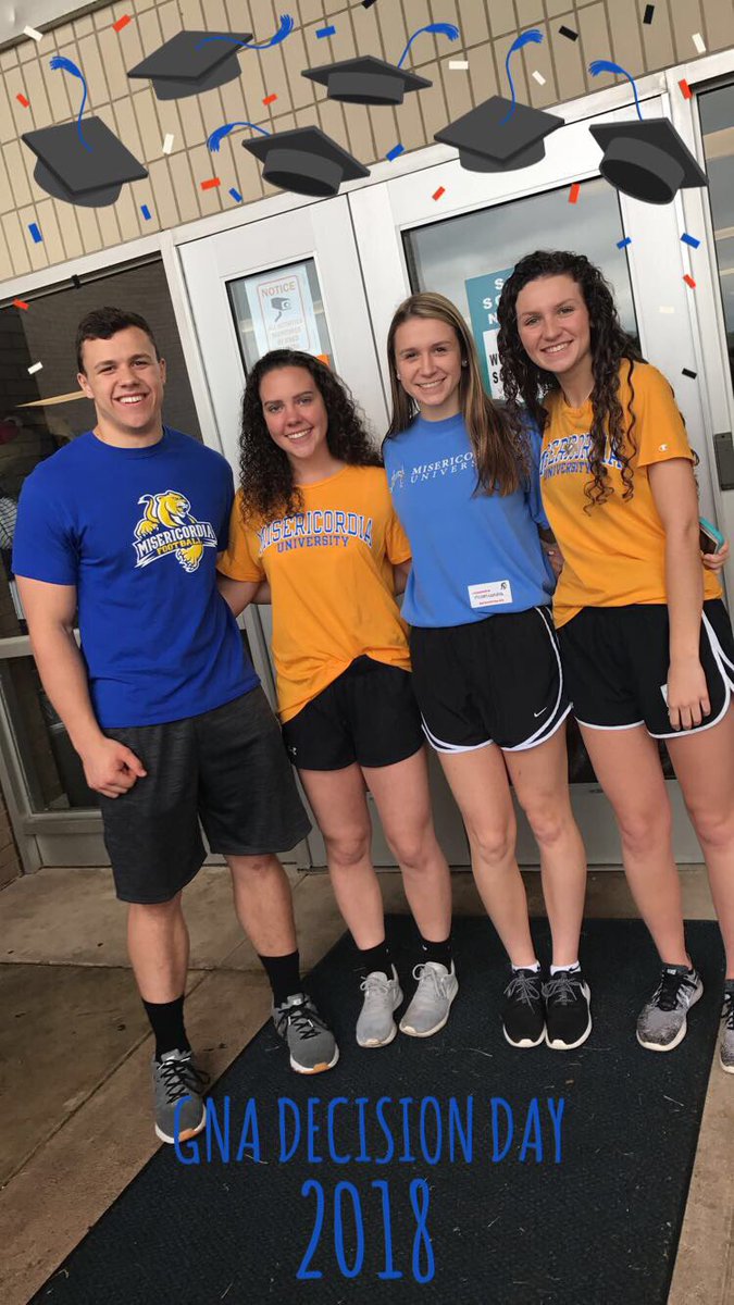 misuadmissions's tweet photo. Congrats to all #GNA students who have committed to @MisericordiaU for next year! We loved spending time with you during #DecisionDay! Happy graduation and we'll see you on campus in the fall! #MUAccepted #whyMU #futureCougars #welcometothepride https://t.co/1BW5U0Op7V