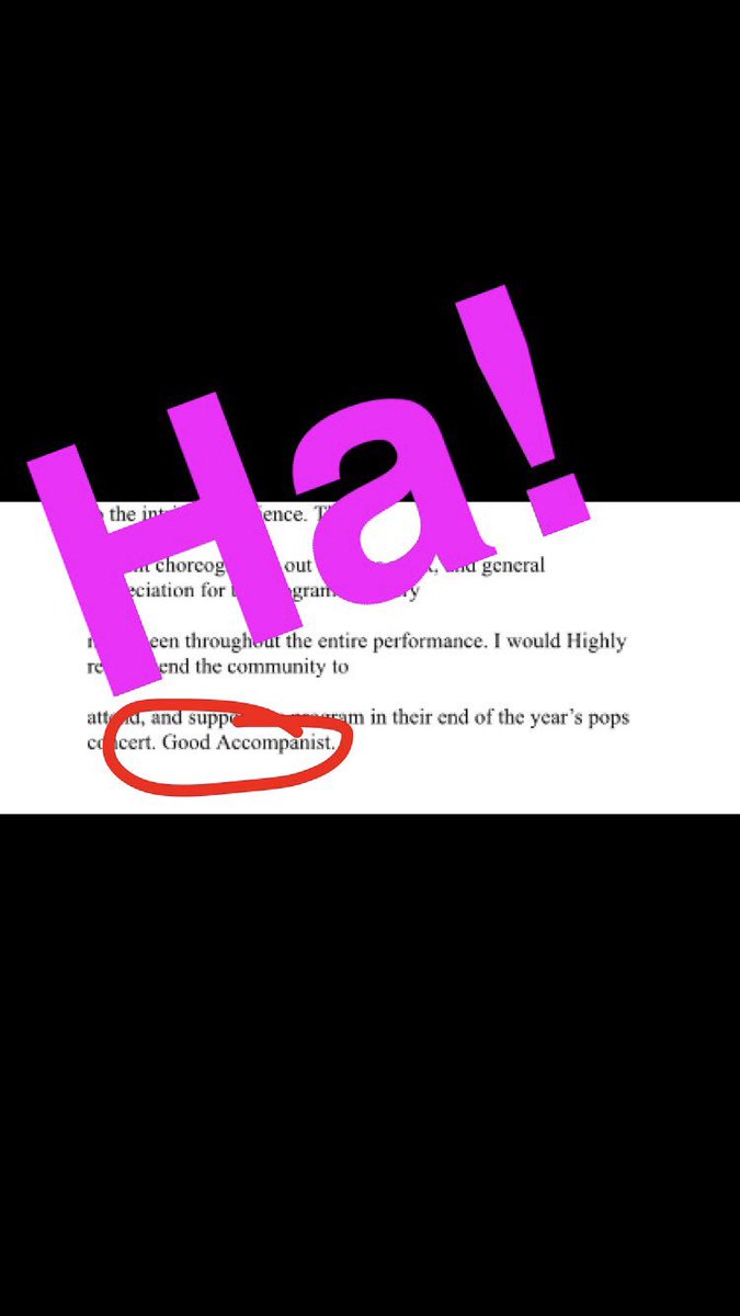 Looks like a judges sheet to me.... #GoodAccompanist @snowqueen3332