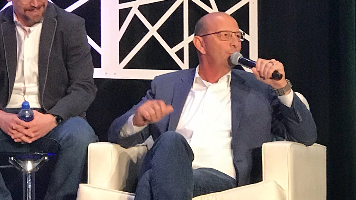 onyxcentrsource's tweet photo. Our Chief Product Officer, Bill Nicholson, says #grouppay, #businessintelligence products being readied for rollout. #futuresource2018 #hotels #payments #traveltech https://t.co/bsYCb9c233
