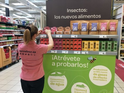 Carrefour Espagne parie sur les insectes. 
lineaires.com/LES-PRODUITS/C…