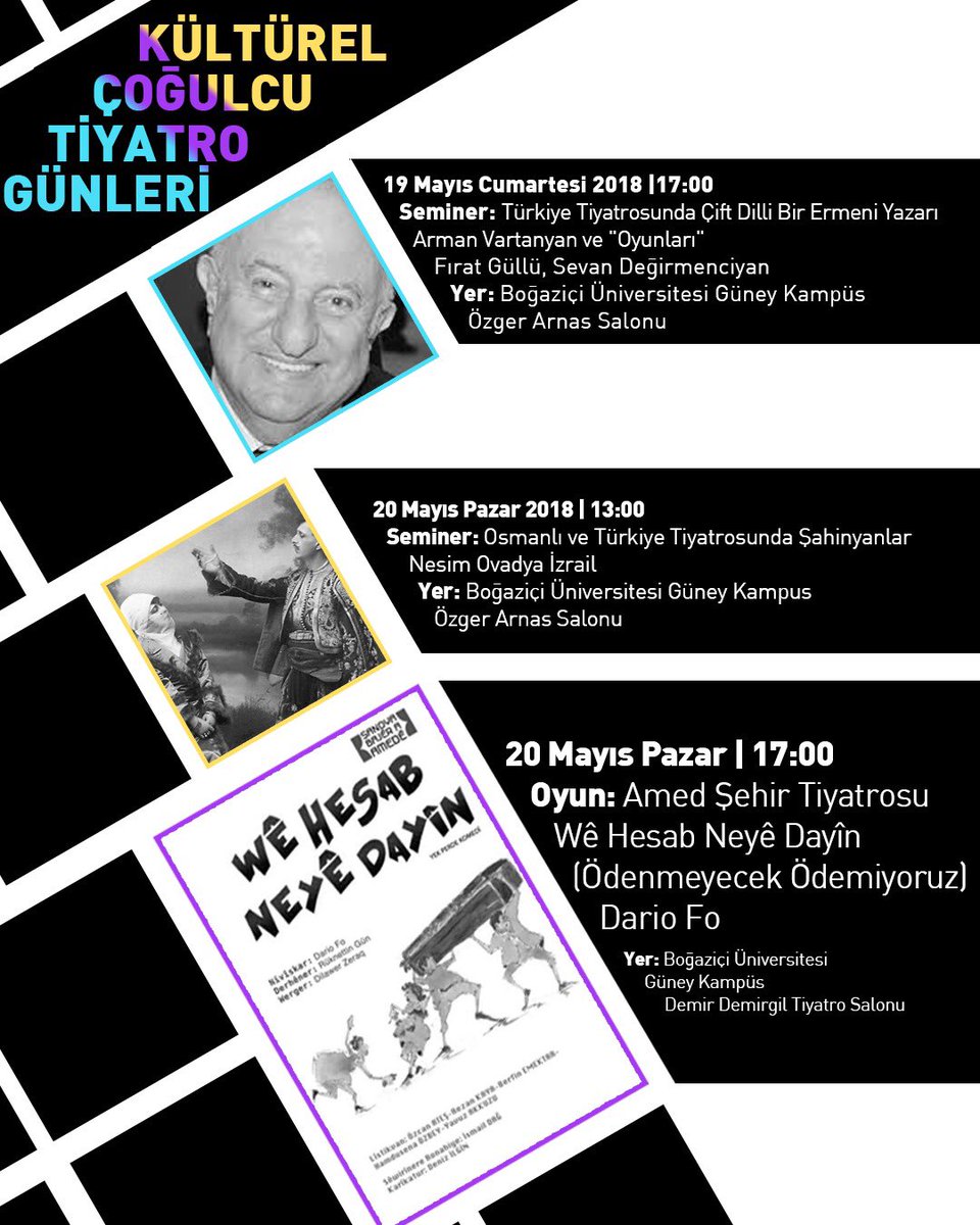 Kültürel Çoğulcu Tiyatro Günleri 19-20 Mayıs’ta Boğaziçi Üniversitesi’nde!